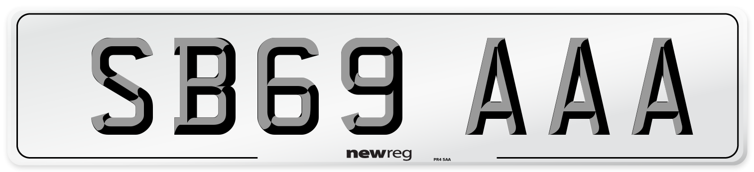 SB69 AAA Number Plate from New Reg